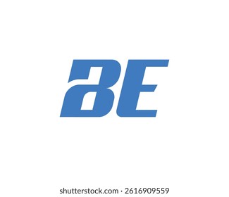 BE logo design vector template. BE