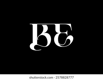 BE logo desing and monogram logo
