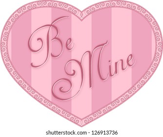 Be Mine Heart Vector