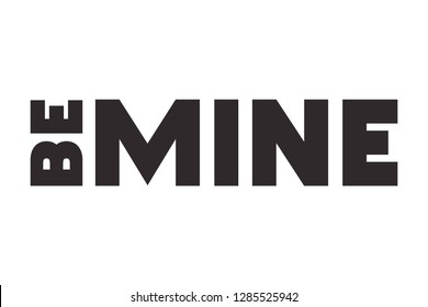 be mine isolated icon