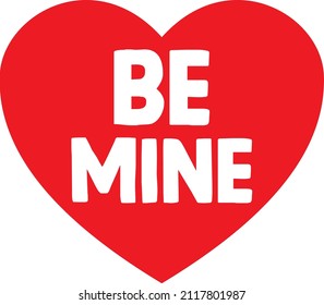 Be mine svg design vector file