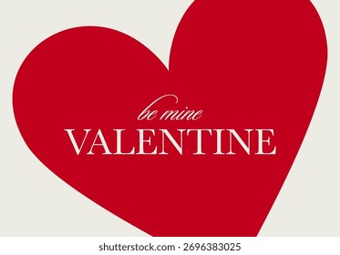 Sé Mi Tarjeta De San Valentín. Ilustración vectorial