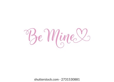 elemento de texto be mine valentine