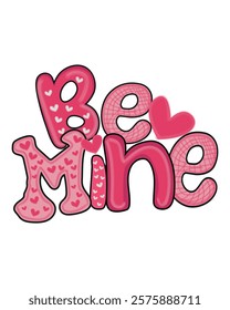 Be Mine valentine t-shirt design, valentine sublimation design
