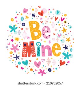 Be mine Valentine's day love card