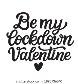 Sé mi Valentine de bloqueo. Texto con letras a mano aislado en fondo blanco. Tipografía vectorial para afiches, tarjetas, pancartas, camisetas