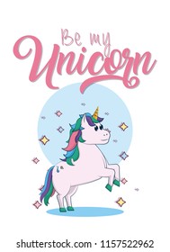 Be my unicorn card