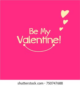 Be My Valentine, Beautiful greeting card poster