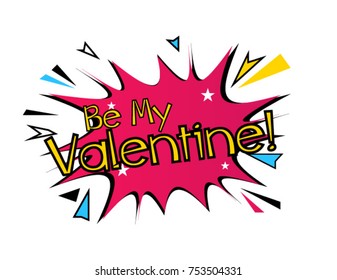 be My Valentine, Beautiful greeting card poster