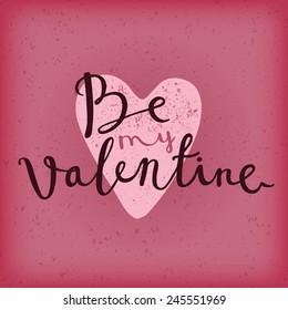 be my valentine card
