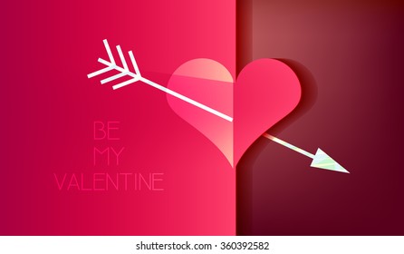 "Be My Valentine' card.