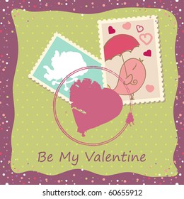 be my valentine card