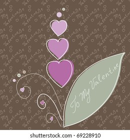 be my valentine card