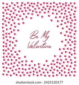 Be My Valentine Card vector illustration