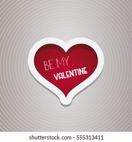 Be My Valentine Heart design
