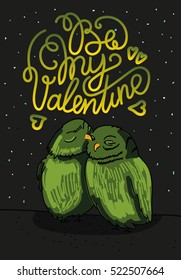 be my valentine with owls