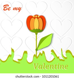 Be my valentine. Postcards. Celebrates. Vector.
Illustration 