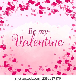 Be My Valentine Square Flyer Template