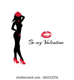 Be my Valentine, template for web, card, banner, Valentines day vector illustration