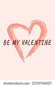 Be My Valentine text, perfect for Valentines Day greeting cards, posters, banners, and romantic designs. Stylish and decorative for celebrating love and affection.