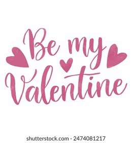 Sé mi tipografía de San Valentín en el Vector