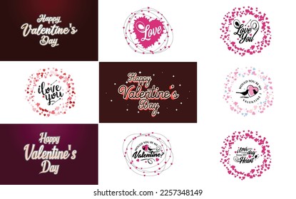 Be My Valentine Valentine's holiday lettering for greeting card