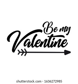 Be my Valentine Vector Art Illustration