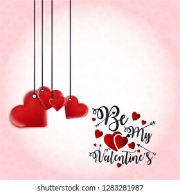 Be My Valentine's. Love Heart background