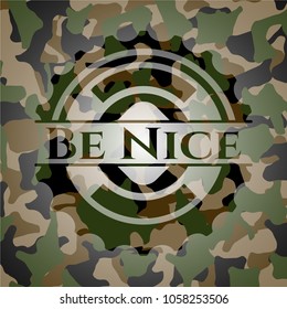 Be Nice camo emblem