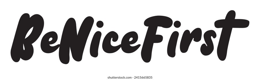 be nice first text on white background.