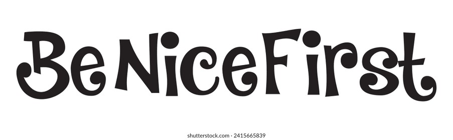 be nice first text on white background.