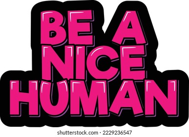 Ser una bonita ilustración vectorial de cita con letras humanas. Slogan de motivación e inspiración de estilo plano. Imprimir para camisetas o fondo. Aislado sobre fondo negro.