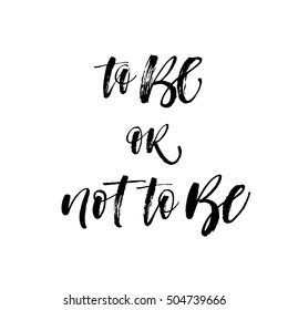 Be Not Be Postcard Ink Illustration Stock Vector (Royalty Free) 504739666