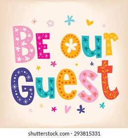 Be our guest svg