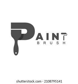 Mostrar carta p Vector de diseño de plantillas de logotipo