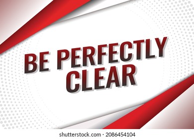 Be perfectly clear all orders tag. Banner design template for marketing. Special offer promotion or retail. background banner modern graphic design for store shop, online store, website, landing page