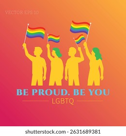 Be Proud Be You LGBTQ Poster
