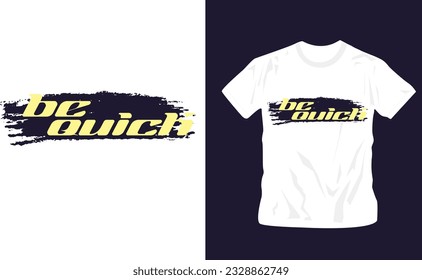 be quick grunge brush texture stylish background t shirt design editable template