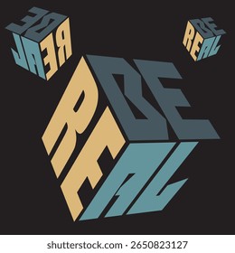 ser real ilustração artwork vetor, para design de camisa, arte
