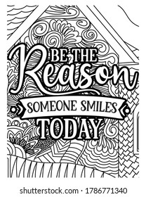 Be Reason Someone Smiles Day Coloring Stock Vector (Royalty Free ...