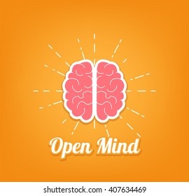 Be Smart. Human Brain. Open Mind