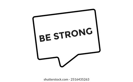 Seja forte abrir modelos de banner web botão. Ilustração de vetor 