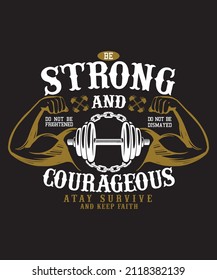 Be strong tshirt design template