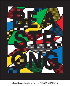be a strong typography for print t shirt