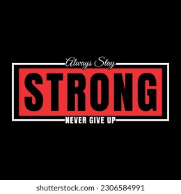 Diseño de camisetas con tipografía fuerte