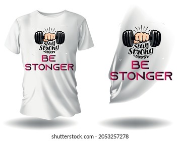 Be stronger super exclusive Print ready colorful gym,workout,fitness t shirt design or gym t shirt tees design for boys and girls, Ai file, vector file. black t shirts