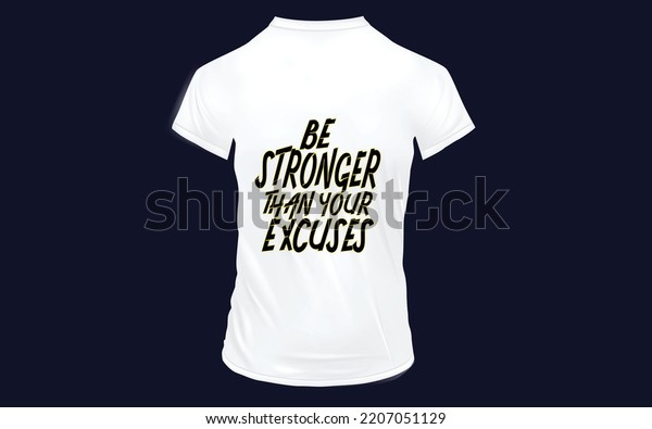 T-shirt Uomo Stronger Than Excuses | 100% Cotone Palestra Sollevamento | SWPS