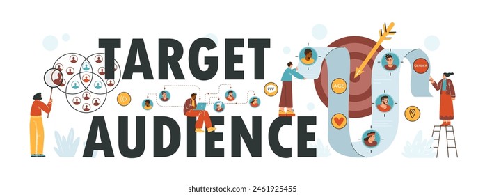 Be sure to target your target audience. A downloadable infographic with graphs of user engagement from a laptop highlights the achievement of marketing goals.