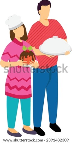 Be Thankful for Everything concept, potluck or a communal meal vector icon design, Thanksgiving Day symbol, Turkey Day sign, National cultural holidays scene stock illustration