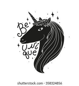 be unique cartoon unicorn design